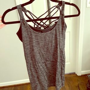 Lululemon sport open back tank with built in bra